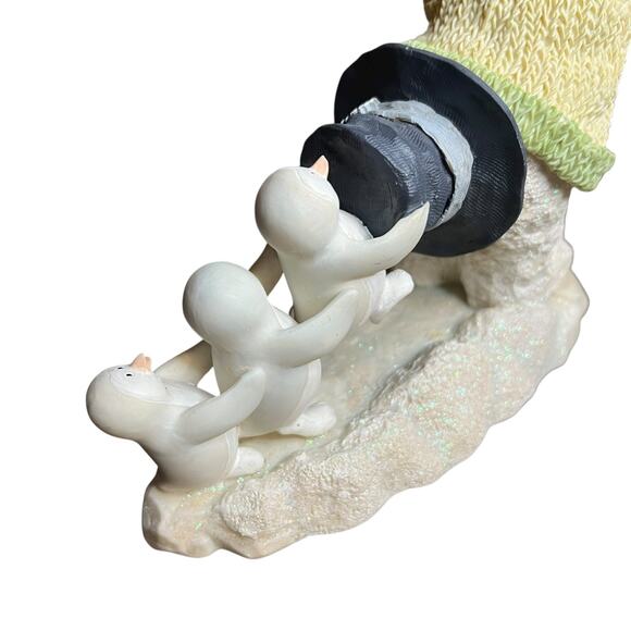 RUSS Ice Sculptures Slushing Through the Snow Snowman & Penguin Figurine - Picture 3 of 8